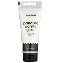 Panduro Acrylic akrylfärg, blank 100 ml – Pearl white | Akrylfärger