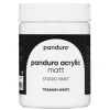 Panduro Acrylic akrylfärg, matt 500 ml – Titanium white