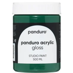 Panduro Acrylic Gloss blank akrylfärg 500 ml Emerald green