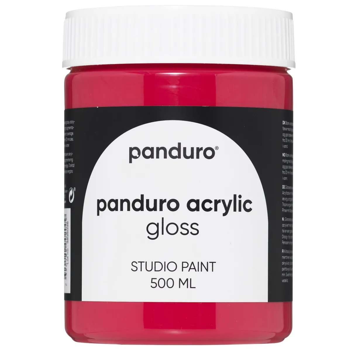 Panduro Acrylic Gloss blank akrylfärg 500 ml Primary Red | Akrylfärger