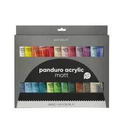 Panduro Acrylic matt set – 24×30 ml med matta akrylfärger | Akrylfärger