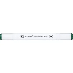 Panduro Colour Marker Brush, penselspets & snedskuren spets – Forest green 50 | Tuschpennor & Markers