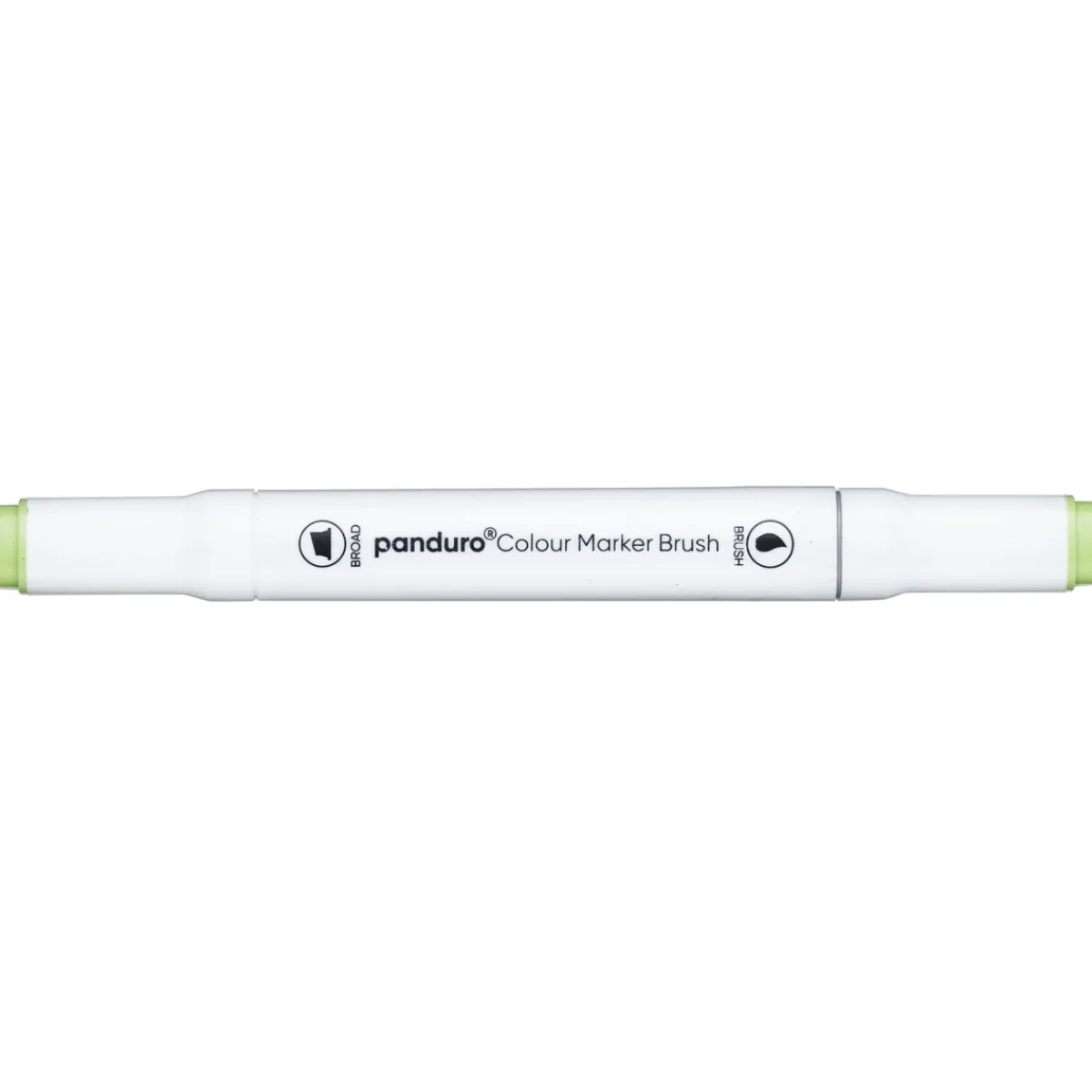 Panduro Colour Marker Brush, penselspets & snedskuren spets – Pale green 59 | Tuschpennor & Markers