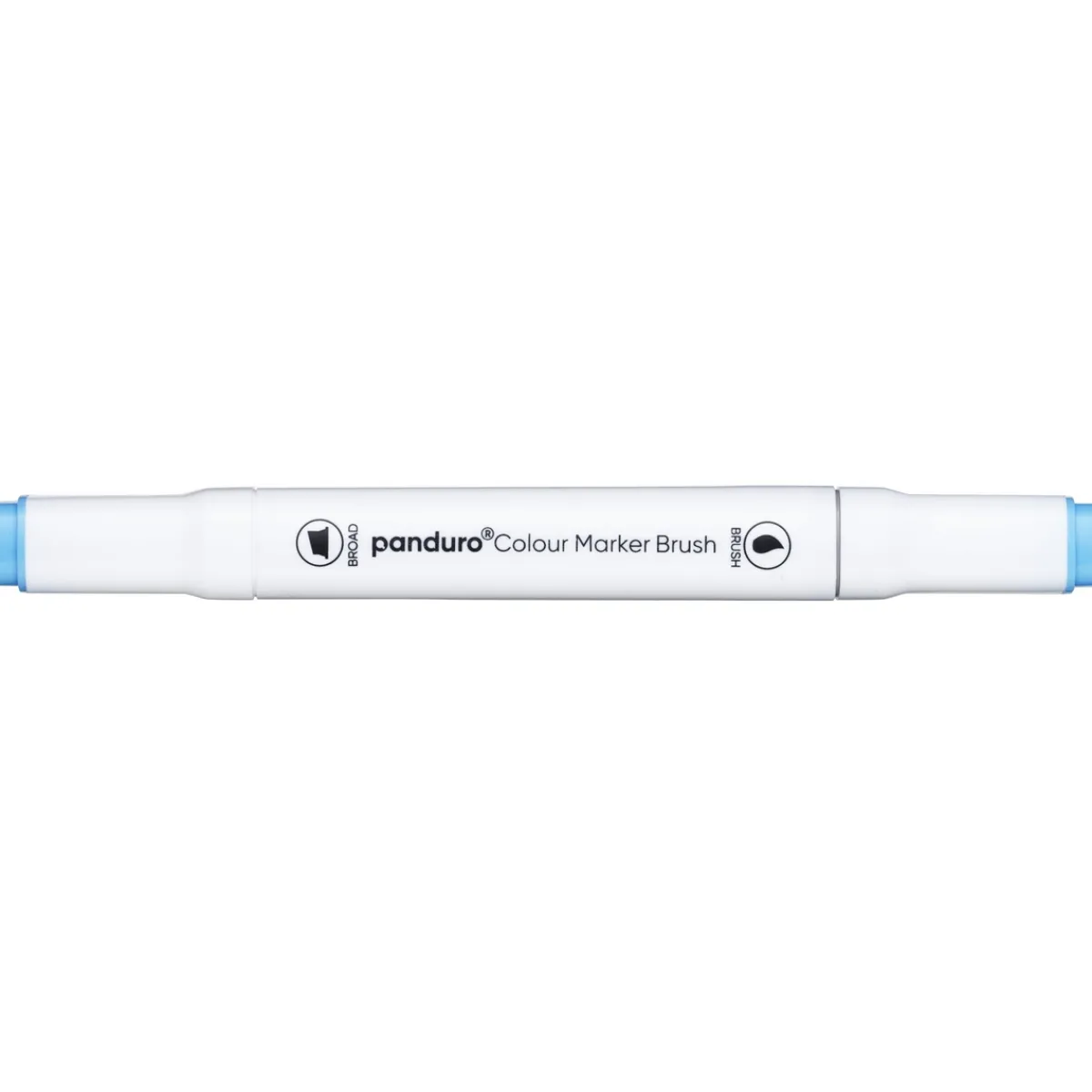 Panduro Colour Marker Brush, penselspets & snedskuren spets – Phatalo blue 183