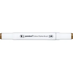 Panduro Colour Marker Brush, penselspets & snedskuren spets – Raw umber 102 | Tuschpennor & Markers