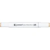 Panduro Colour Marker Brush, penselspets & snedskuren spets – Milky white 132