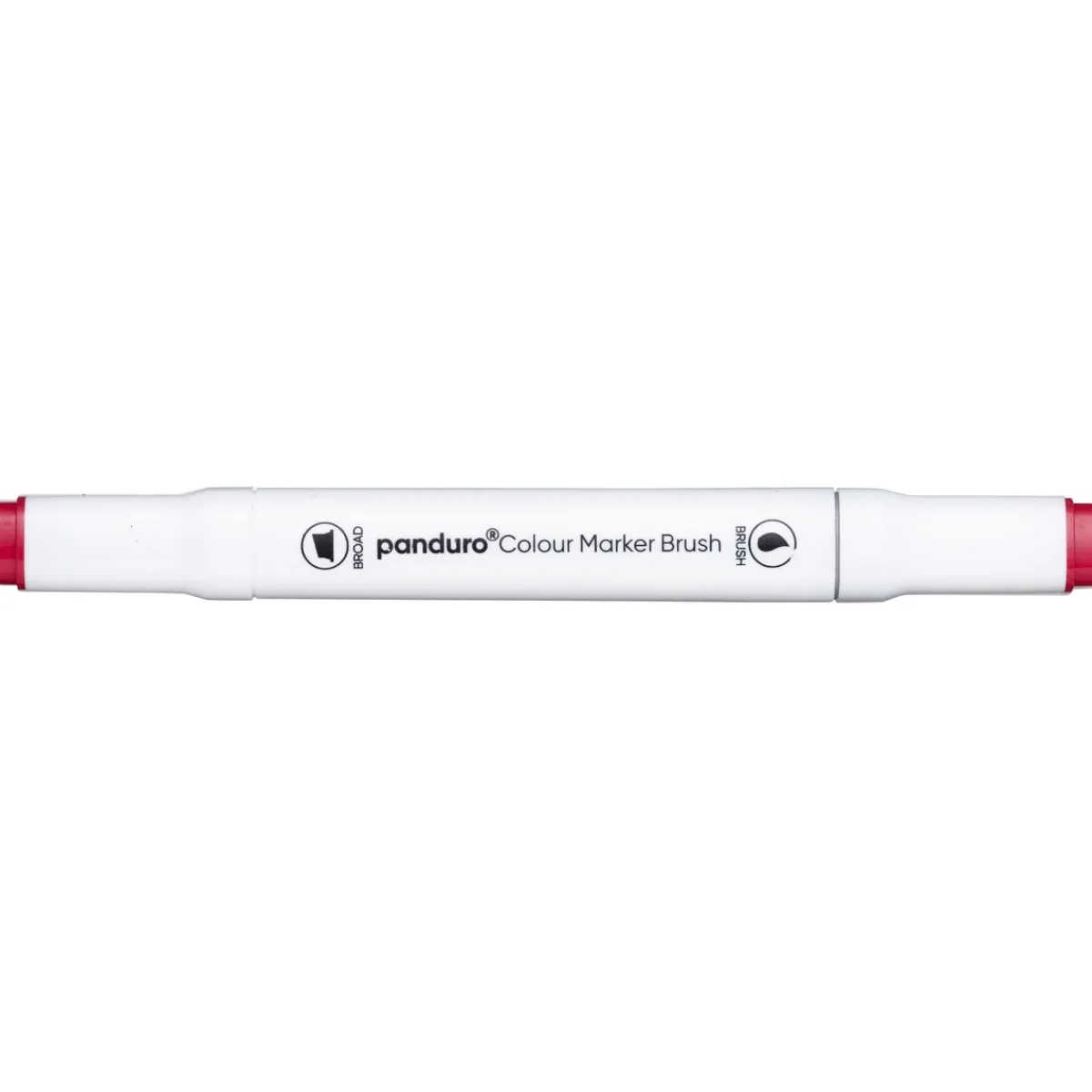 Panduro Colour Marker Brush, penselspets & snedskuren spets – Orange 23