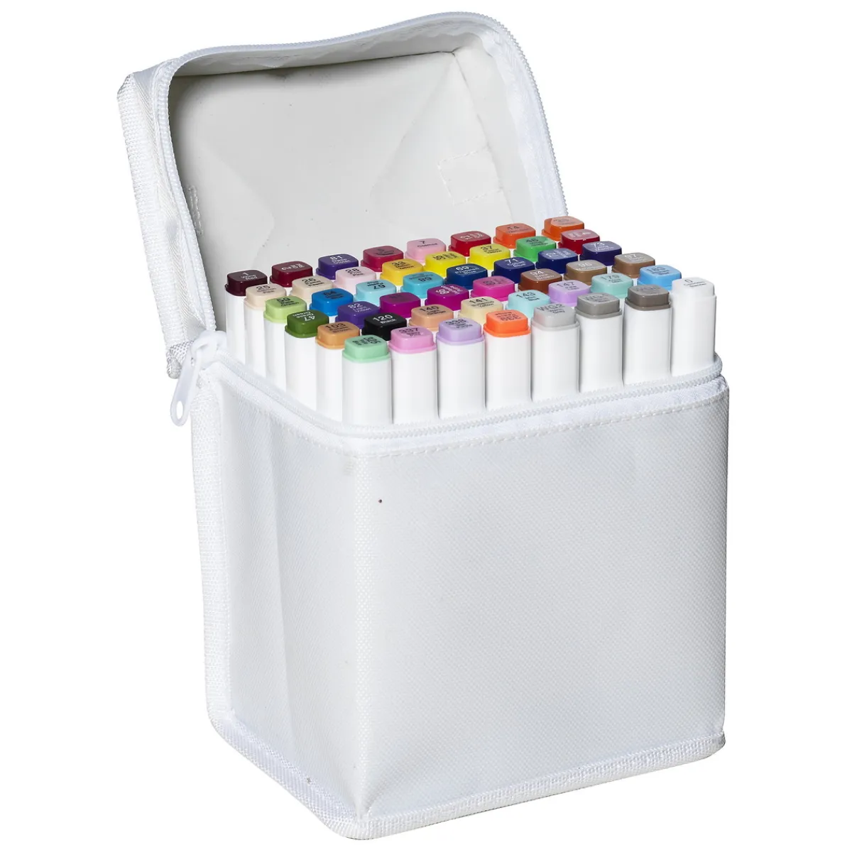 Panduro Colour Marker Brush 48 – twintip-markers med penselspets & snedskuren spets | Tuschpennor & Markers
