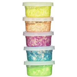 Panduro Dough Glitter 5-pack, 5×20 gram glittrande leklera | Barn Lufttorkande Lera