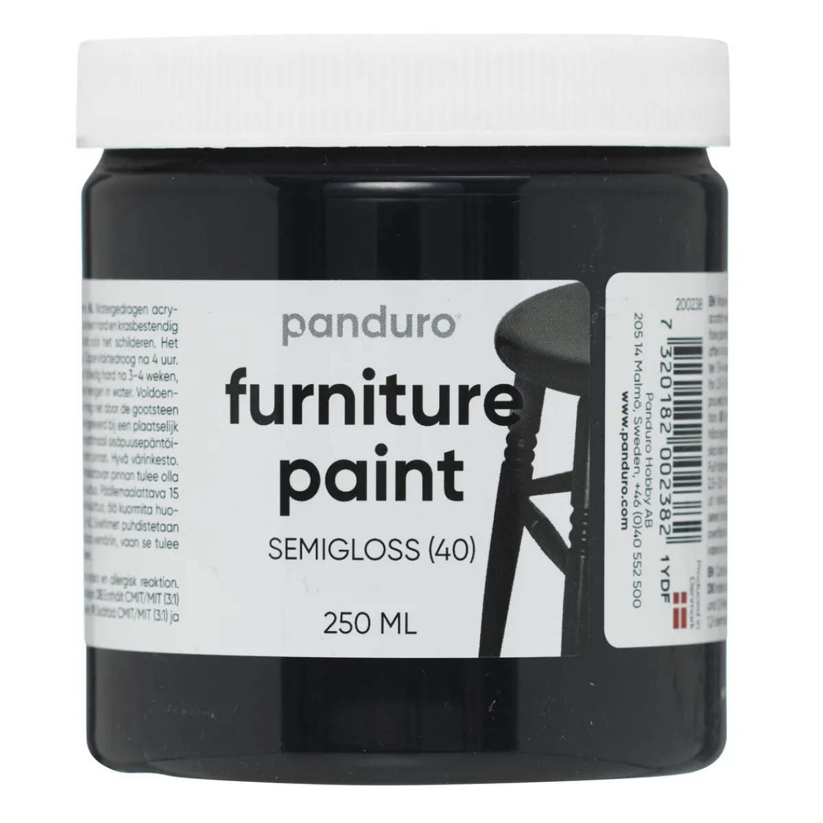 Panduro Furniture Paint möbelfärg, djupröd 250 ml