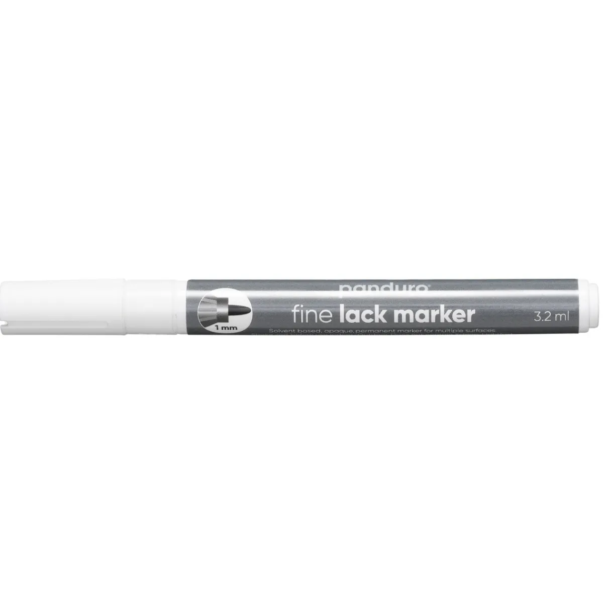 Panduro Hobby Panduro Lackpenna 1 mm vit