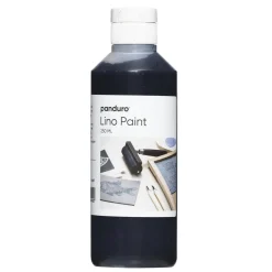 Panduro Hobby Panduro Lino Paint, vattenbaserad linoleumfärg, svart 250 ml | Linoleumfärg