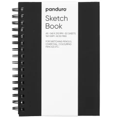 Panduro Hobby Panduro Sketch spiralbundet skissblock A5, stående, 50 ark, 160 g/m²