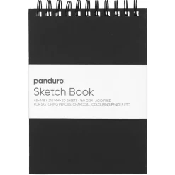 Panduro Hobby Panduro Sketch spiralbundet skissblock A5, liggande, 50 ark, 160 g/m² | Skissböcker