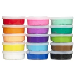 Panduro Dough Panduro Soft Dough 15-pack Party, 15×14 gram leklera i festliga färger! | Barn Lufttorkande Lera