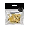 Oklassificerat Pappersklämma guld 19mm 10p | Gem & Klämmor