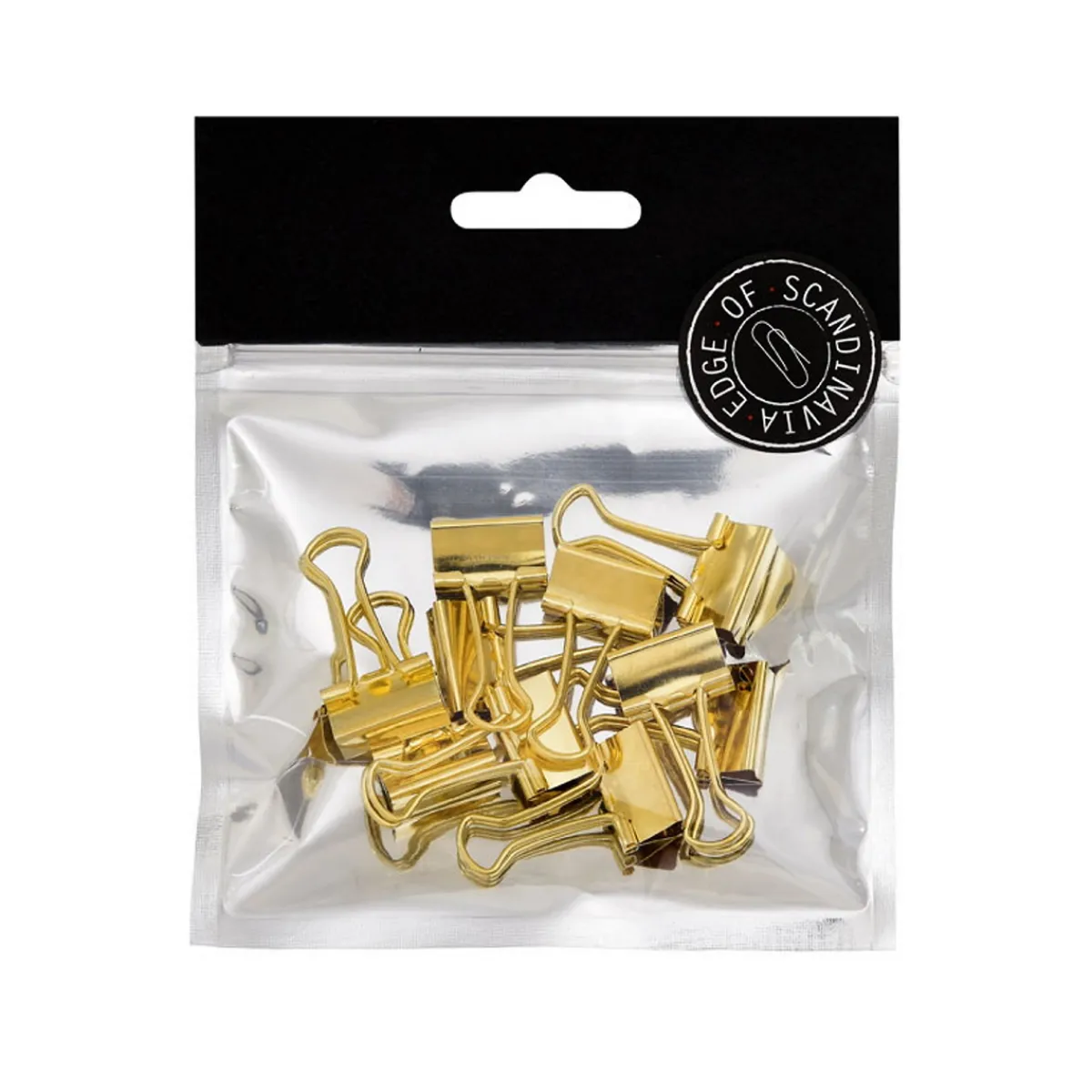 Oklassificerat Pappersklämma guld 19mm 10p | Gem & Klämmor