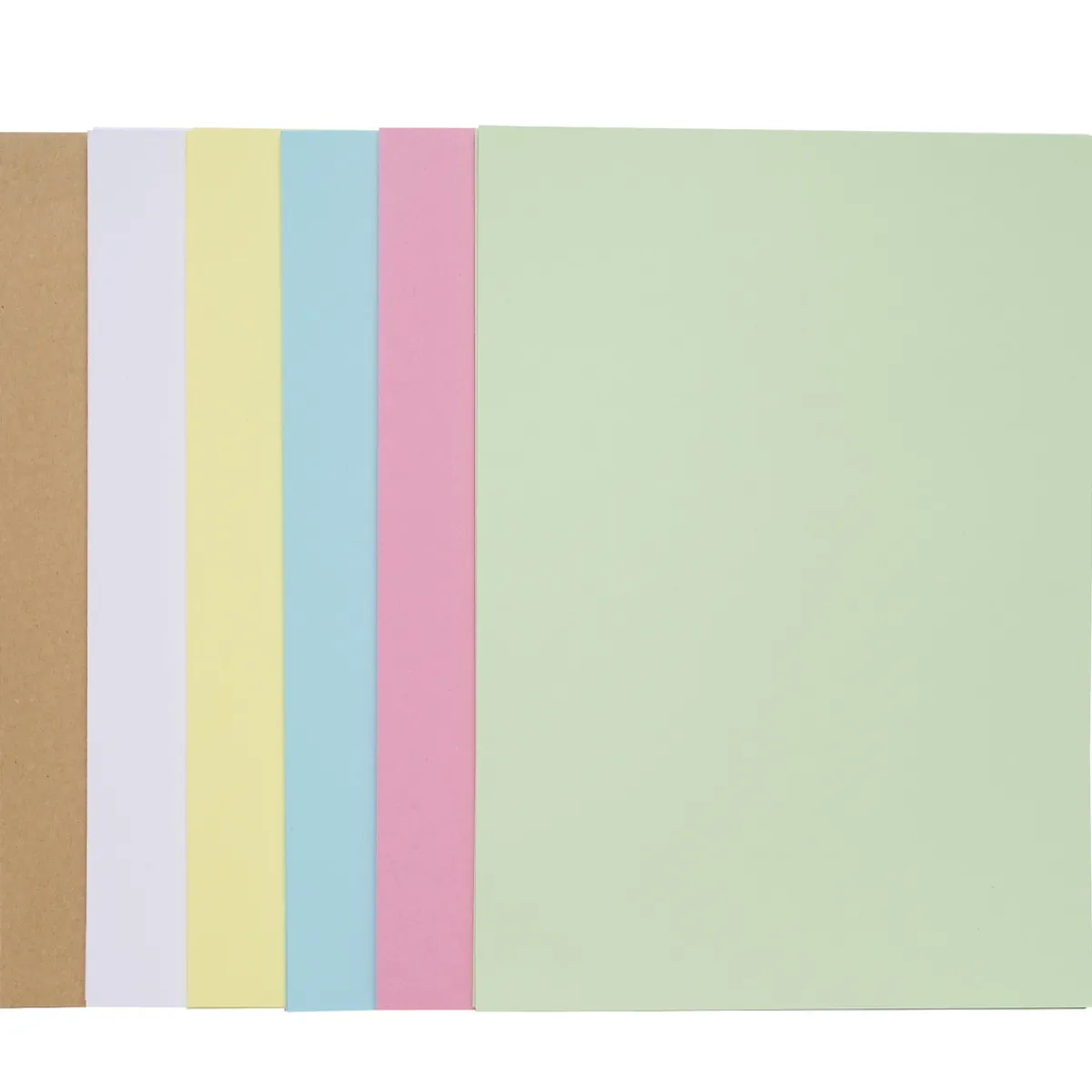 Panduro Hobby Pappersset i pastellfärger med 48 st. kraftiga A4-ark (210×297 mm) à 240 g/m²