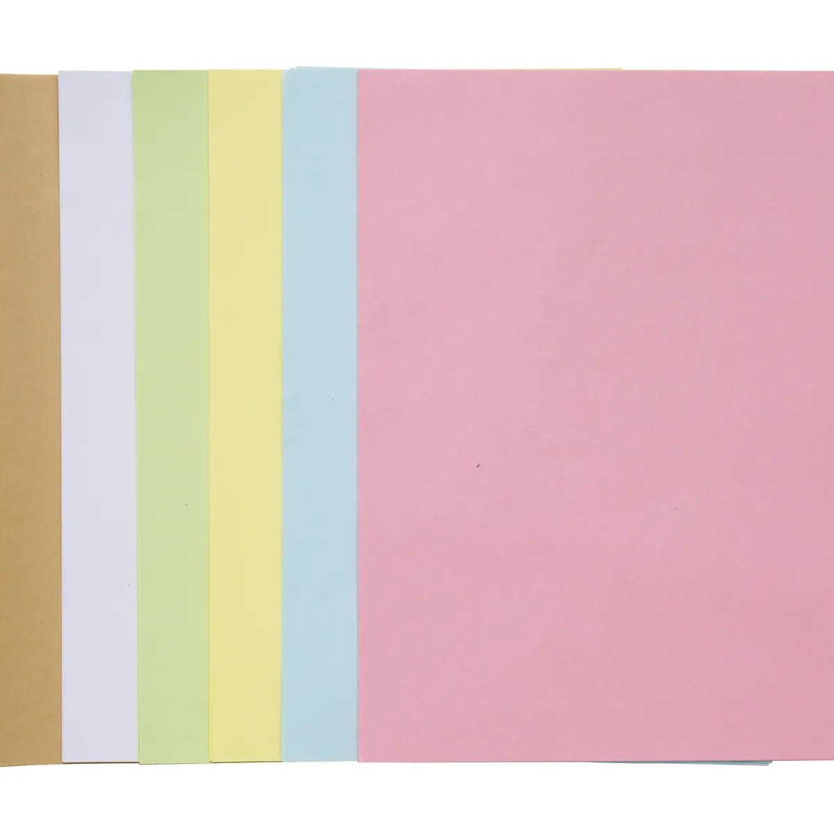 Panduro Hobby Pappersset i pastellfärger med 48 st. A4-ark (210×297 mm) à 80 g/m²
