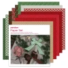 Panduro Design Pappersset julmix, 72 dubbelsidigt tryckta ark – julfärger & mönster, 20×20 cm, 80 g/m² | Papperskit