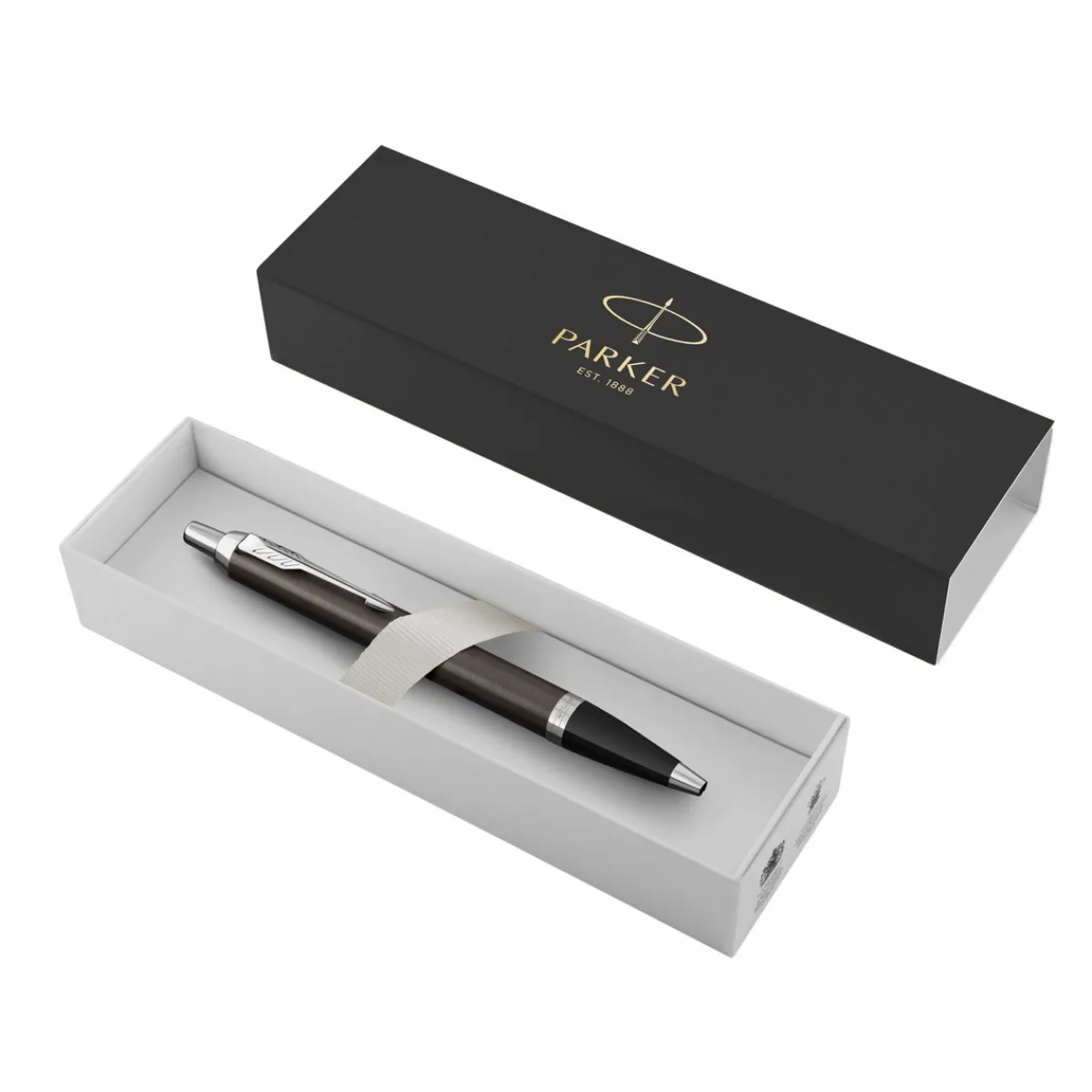 Parker IM Dark Espresso C.T Ballpoint – kulspetspenna med blått bläck | Bläckpennor
