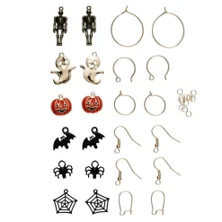 Panduro Jewellery 6 par örhängen med 6 par läbbiga halloween-motiv | Örhängen