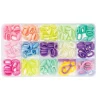 Panduro Hobby 140 pastellfärgade kedjelänkar à 15×11 mm + olika smyckeslås | Barn Pärlor