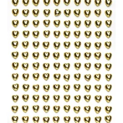 Panduro Hobby Pearl stickers guldiga hjärtan – 240 kärleksfulla pärlstickers. Ø7 mm | Pearlstickers