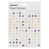 Panduro Hobby Pearl Stickers småhjärta färgmix med glitter – totalt 240 hjärtan som är Ø5 mm | Pearlstickers