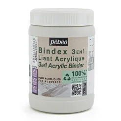 Pebeo Acrylic binder 3-in-1, 225 ml – vattenbaserat bindemedel för akrylfärg