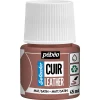 Pebeo Cuir Leather 45 ml läderfärg, färgar även PU läder – Terracotta, matt satin-finish | Läderfärger