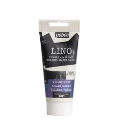 Pebeo Lino Ink 80 ml, vattenbaserad linoleumfärg – Duochrome Purple & Green | Linoleumfärg