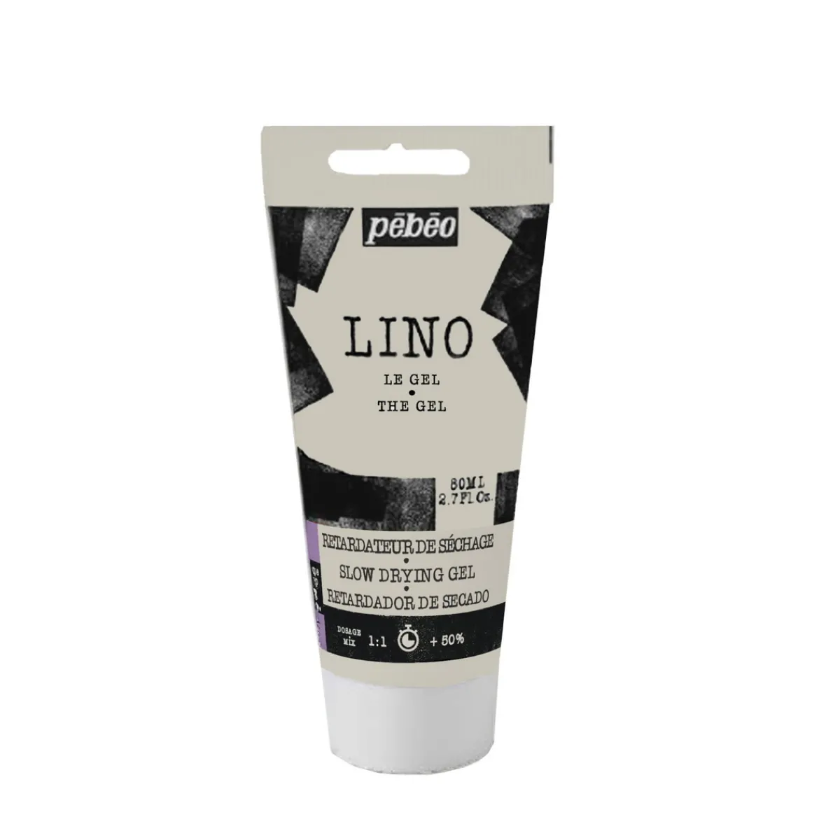 Pebeo Lino Medium Slow Drying Gel 80 ml, retarder för vattenbaserad linoleumfärg | Linoleum- Och Tryckverktyg
