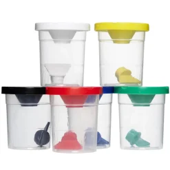 Barn Creative Colors Penselmugg med lock, undvik spill och skvalp med vattenfärg, Ø82 mm, höjd 95 mm