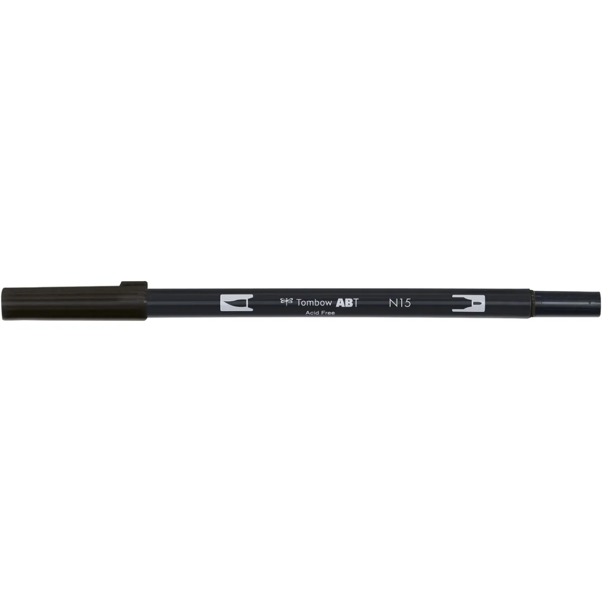 Tombow Penselpenna ABT Dual Brush Pen Black 15 | Tuschpennor & Markers