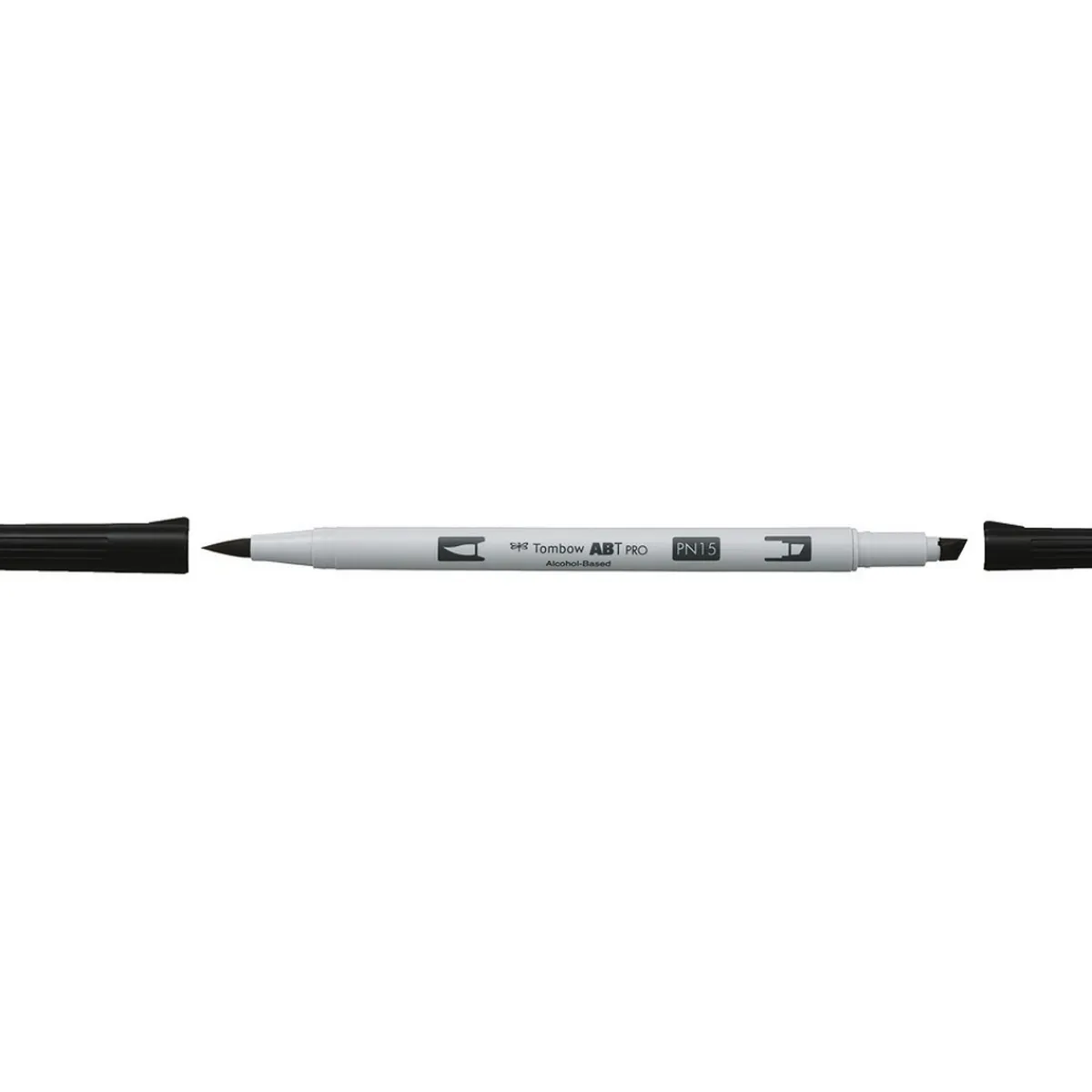 Tombow Penselpenna ABT PRO Dual Brush Pen Black 15 - denna penna är alkoholbaserad | Tuschpennor & Markers