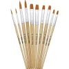 Panduro Hobby Penselset basic rund/flat 10st | Penslar Multifunktion
