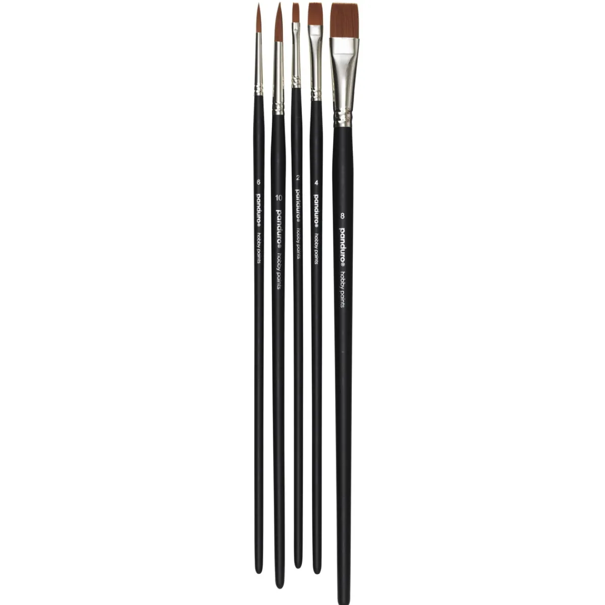 Panduro Hobby Penselset Panduro Acrylic 5 st | Hobbypenslar Akryl