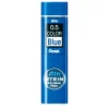 PENTEL blåa blyertsstift refill – 0,5 mm. Innehåller 20 stift.
