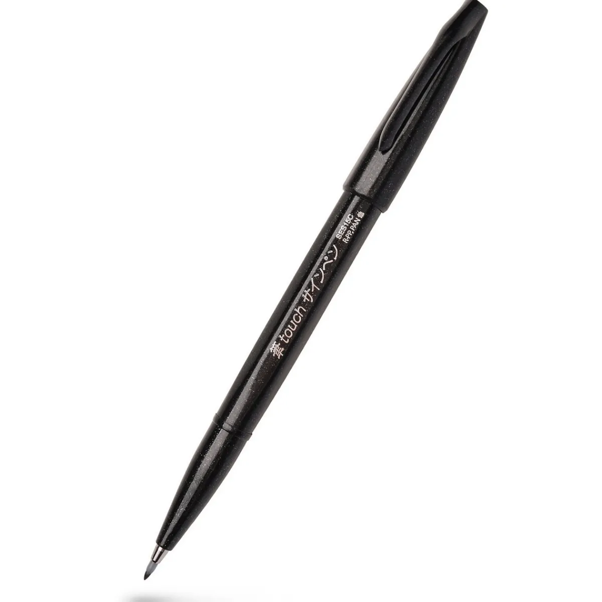 PENTEL Brush Sign Pen Touch SES15C- svart penselspetspenna | Tuschpennor & Markers