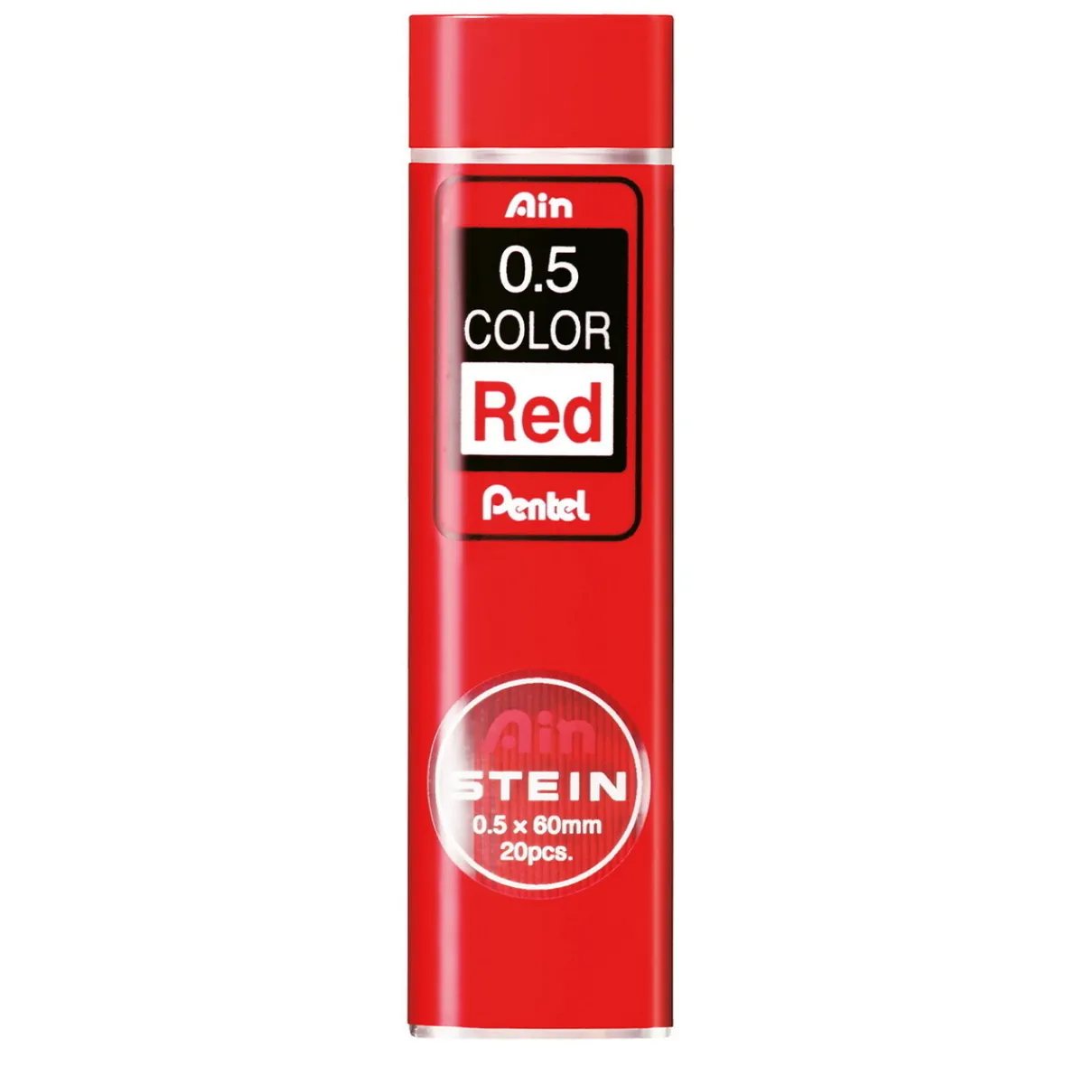 PENTEL röda blyertsstift refill – 0,5 mm. Innehåller 20 stift. | Tillbehör & Refill