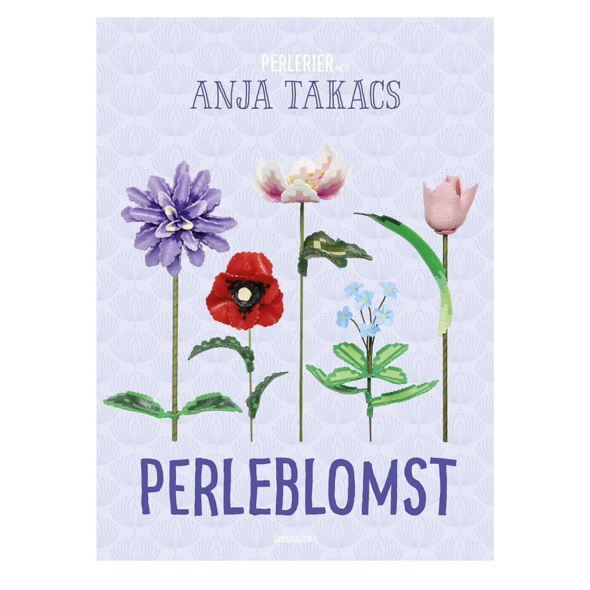 Barn Gronningen 1 Perleblomst by Anja Takacs – pärla vackra 3D-blommor med rörpärlor. Dansk text.