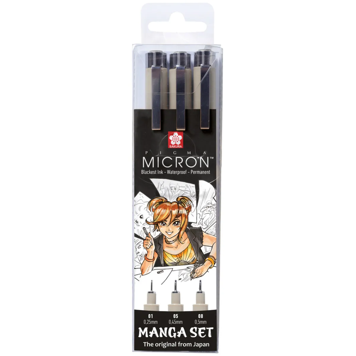 Sakura Pigma Micron Manga set 3st
