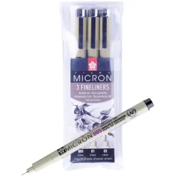 Sakura Pigma Micron set 3p 0,2-0,35mm | Tuschpennor & Markers