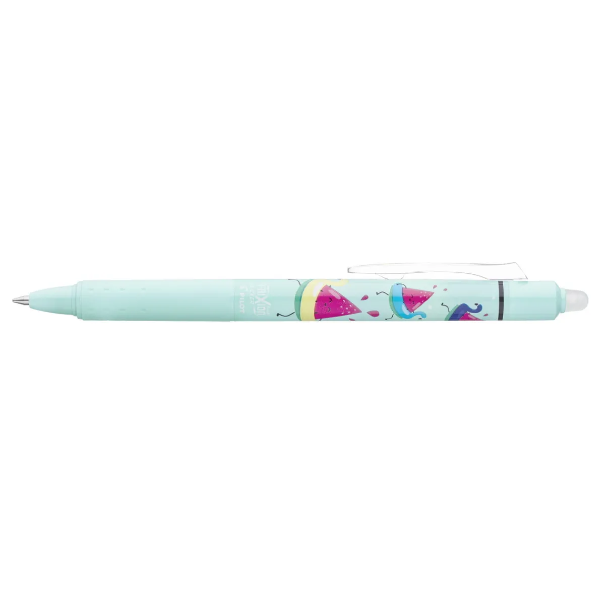 Pilot Frixion Clicker Pool Party 0,7 mm – grön pennkropp med lila bläck