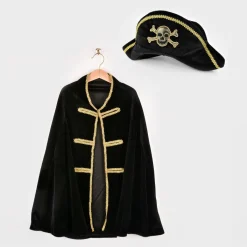 Den Goda Fen Piratdräkt – Skepp ohoj i svart sammet | Barn Utklädnad