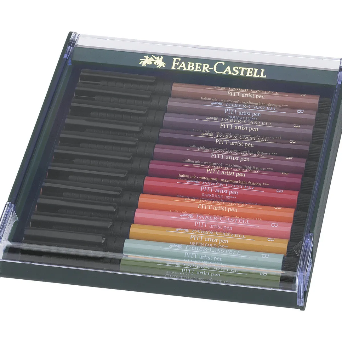 Faber-Castell PITT artist pen B 12p earth