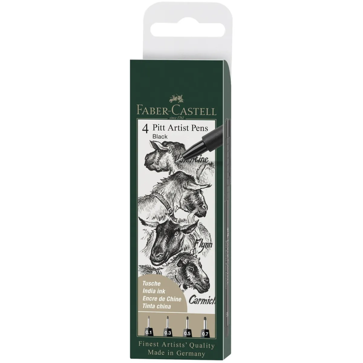 Faber-Castell PITT artist pen set XS-M 4p