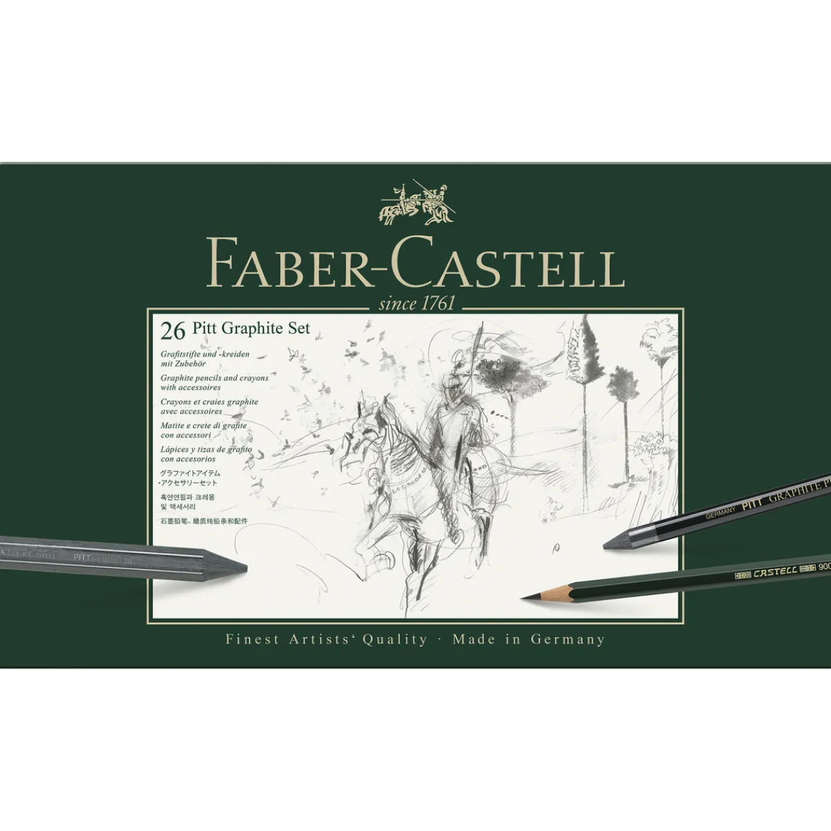 Faber-Castell Pitt Graphite set 26 st | Blyerts- & Grafitpennor