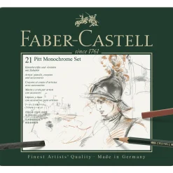 Faber-Castell Pitt Monochrome set 21 st | Blyerts- & Grafitpennor